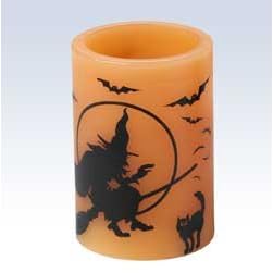 Mark Feldstein & Associate 4" Halloween Pillar Flameless Candle
