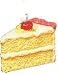 Cake Slice Candle / Hidden Treasure Inside