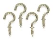 Battalion 1WBH3 Cup Hook, Brass, Length 1/2 In, PK 20