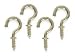 Battalion 1WBH3 Cup Hook, Brass, Length 1/2 In, PK 20