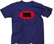 BLACK FLAG - Oval Bars - Navy Blue T-shirt