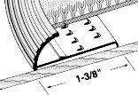 1-3 8 Carpet Gripper With Teeth - 65177... by Md Building Products Inc