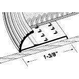 1-3 8 Carpet Gripper With Teeth - 65177 72In. Satin Br Carpet Grip by M-D Building Products
