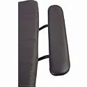 Human Touch Perfect Chair Premium Leather Extended Footrest, Black, 1 ea