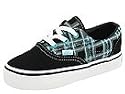 Vans Kids Era (Infant/Toddler) | Kids Shoes (TM Plaid) Black/Blue Atoll