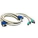 Cables to Go - Keyboard / video / mouse (KVM) cable kit - DB-9, 6 pin PS/2, HD-15, 5 pin DIN - DB-44