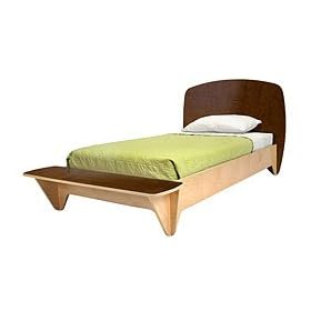 Eco-friendly Kid's Twin Bed - Surfin Kids Cocoa Finish