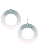 Robert Lee Morris Large Open Circle Mandala Hoops