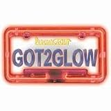 PlasmaGlow 10126 Pink Neon License Plate Frame