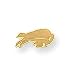 14K Buffalo Bills Plain Logo Post Earrings