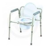 Drive Folding Steel Commode, Assembled