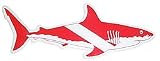 Scuba Divers Shark Sticker Size Large Scuba Dive Diving Diver Snorkel Snorkeling Surfing Shark Stickers