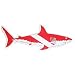 Scuba Divers Shark Sticker Size Large Scuba Dive Diving Diver Snorkel Snorkeling Surfing Shark Stickers