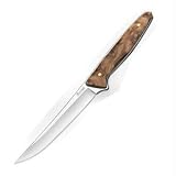 Boker Metro I, Root Wood Handle, Plain, Leather Sheath