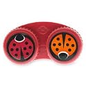 ikeeps Custom Contact Lens Case, Ladybugs 1 ea