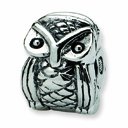Sterling Silver Reflections Kids Owl Clip Bead (3.25mm Diameter Hole)