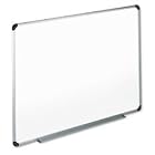 White Melamine Dry Erase Boards With Aluminum Frame, 48 X 36 by Universal