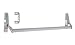C.R. Laurence Satin Aluminum 48 in. Jackson 10 Series Left Hand Reverse Bevel Crossbar Rim Panic Exit Device 86-J97H-NUQG
