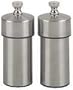 Chef Specialties Futura Solid Stainless Steel Pepper Mill and Salt Mill Set, 4-Inch