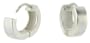Sterling Silver Flawlessly Finished Huggie Earrings for men and women, Round Shape, 1/2" tall