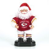 Kansas City Chiefs 12" Rock and Roll Santa Plush Bear