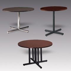 Self-Edge Round Top for Pedestal Table Base, 48 Dia., Walnut (HON1323W)