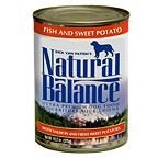 Natural Balance Ultra Premium Fish & Sweet Potato Canned Dog Food, Case of 12