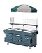 Camkiosk Cart, With 6 Pan Wells And Umbrella, 85-1/2