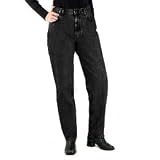 Lee Womens Petite Relaxed Fit Stretch Jean - Black - 305-1802b