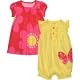 Carters Girls 3 Piece Dress Romper Set