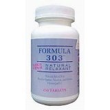Formula 303 Natural Relaxant - 250 Tablets (Maximum Strength) Relaxes painful muscle spasms! Chiropractors have recommended this product for over 20 years, because it WORKS! Helps Restless Leg Syndrome and Nervousness.