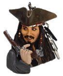 Pirates of the Caribbean Captain Jack Key Chain by Basic Fun