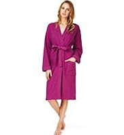 Pure Cotton Waffle Dressing Gown