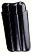 Smooth Alligator Cigar Pouch - Black