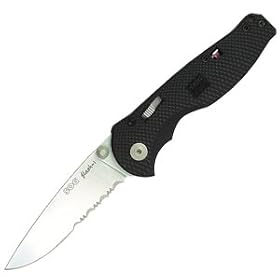 SOG Specialty Knives FSA-97 Flash I, 1 2 Serrated by SOG Knives