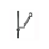 Height-Adjustable Dual Swing Arm Pole LCD Mount (Up to 30) Color: Silver