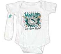 Infant Clothing - Florida Marlins Onesie and Socks (Infant Medium)