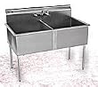 [Itm] Faucet With 12" Spout 8" on center [Acsry To]: Stainless Steel Sinks - Fauc... see description