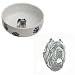 Mastiff Neapolitan Paw Print Bowl, Porcelain by Rosalinde (7 in. x 2.5 in. deep)