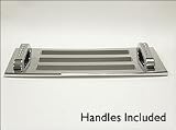 Defenderworx Billet Aluminum Hood Grille - Dimpled Handles, for the 2003 Hummer H2
