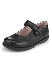Leather Bow School Shoes