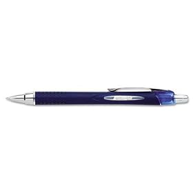 uni-ball 62153 - Jetstream RT Roller Ball Retractable Water-Proof Pen, Blue Ink, Fine-SAN62153
