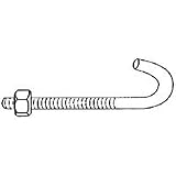 3/8X5 ZNC STL J-BOLT W/NUT