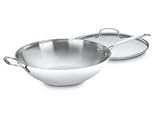 Cuisinart Chef's Classic Stainless 14-Inch Stir-Fry with Helper Handle and Glass Cover
