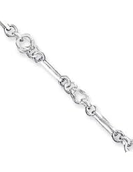 Sterling Silver Fancy Bracelet QG149-7.5"