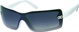 Ladies Italian Designer Sunglasses 1050 Black with White Frames