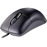 Microsoft Wheel Mouse Optical - Mouse - optical - 3 button(s) - wired - PS/2, USB - black (pack of 5 )