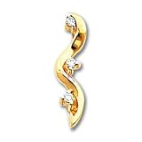 14k A Diamond three Stone pendant