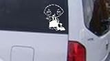 Family Guy Stewie Cartoons Car Window Wall Laptop Decal Sticker -- White 5.8in X 7in