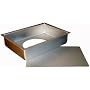 Fat Daddio's Anodized Aluminum Sheet Cheesecake Pan with Removable Bottom, 9 Inch x 13 Inch x 3 Inch